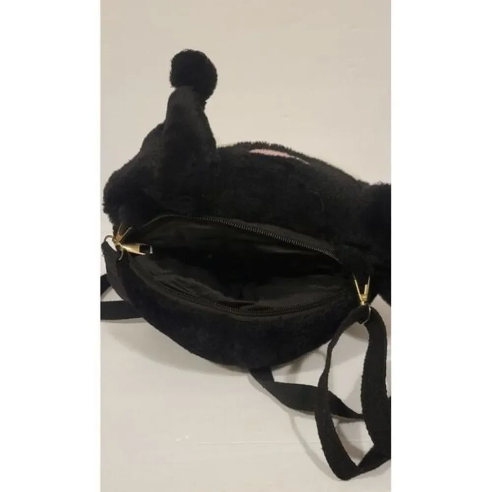 Kuromi‎ Soft Plush Stuffed Animal Adjustable Straps Backpack 11.5